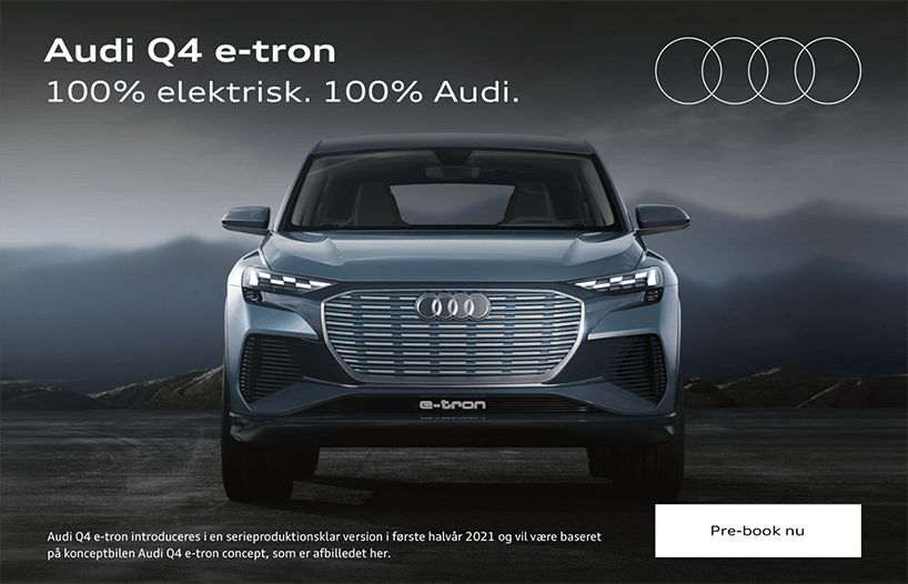 Audi digital annoncering eksempel